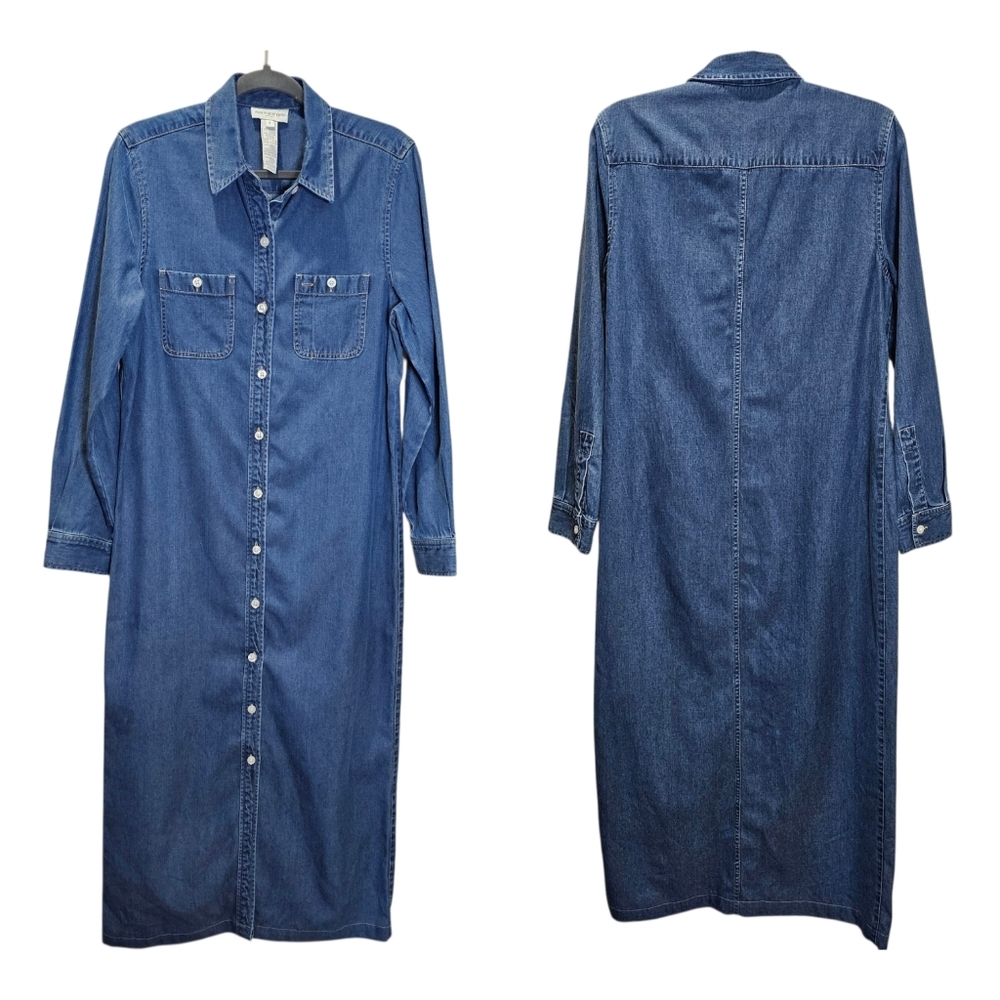 90's Denim Maxi Dress Jones New York